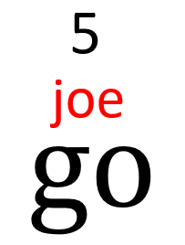 Number 5 is the first sound in the first letter's name (/j/) plus the second letter's name (oh).