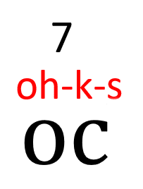 In number 7, the child was unable to blend the sounds, but uttered 1 name sound (oh), 1 speech sound (/k/), and the first sound in the second letter's name (/s/).